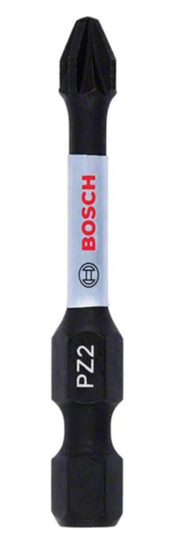 2 Embouts de vissage PRO Impact PZ2 55 mm