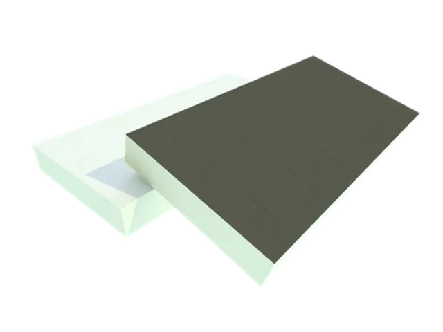 PIR Utherm Dach BM 160mm Gerade Kanten 1 Seite Bitumen/ 1 Seite Glasfaser (Lambda:0,024/R:6,65)