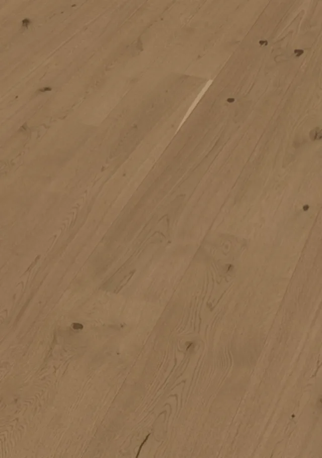 Sol en bois Lindura HD 400 - verni ultra mat Chêne authentique brun argile 20225 | brossé - 2200*270*11mm (500214-2200270-20225)