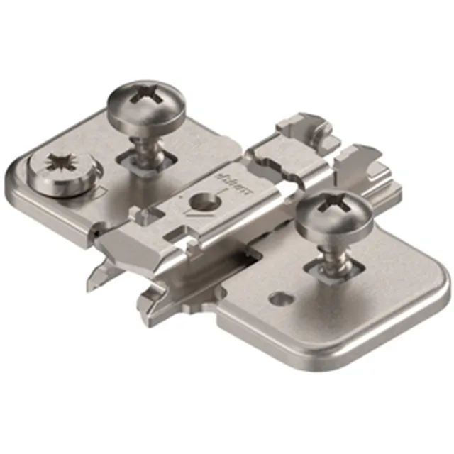 Embase en croix réglable par excentrique,pour portes jumelées, avec expando,174H710ZE - dist.: 0mm - H: 8,5mm