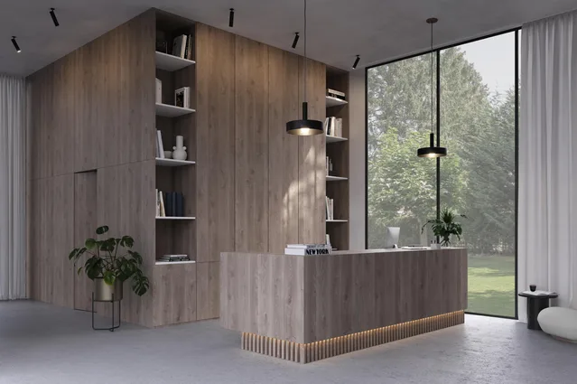 Mélaminé Unilin 18mm Minnesota Oak greige Z5L - Biemar Bois-2