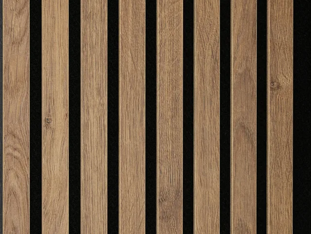 Panneaux Acoustiques Acoustic Sense Stratifié Chêne Brun Terra 2600x330x20mm - Biemar Bois-1