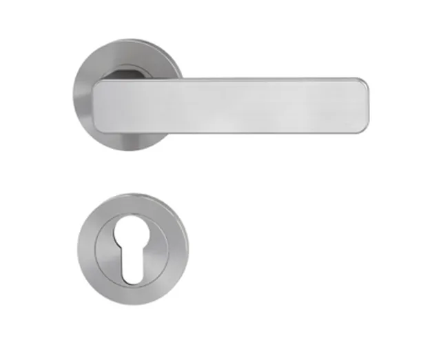 Garniture Griffwerk MINIMAL MODERN PZ gris velours Cl. 4 rosaces rondes