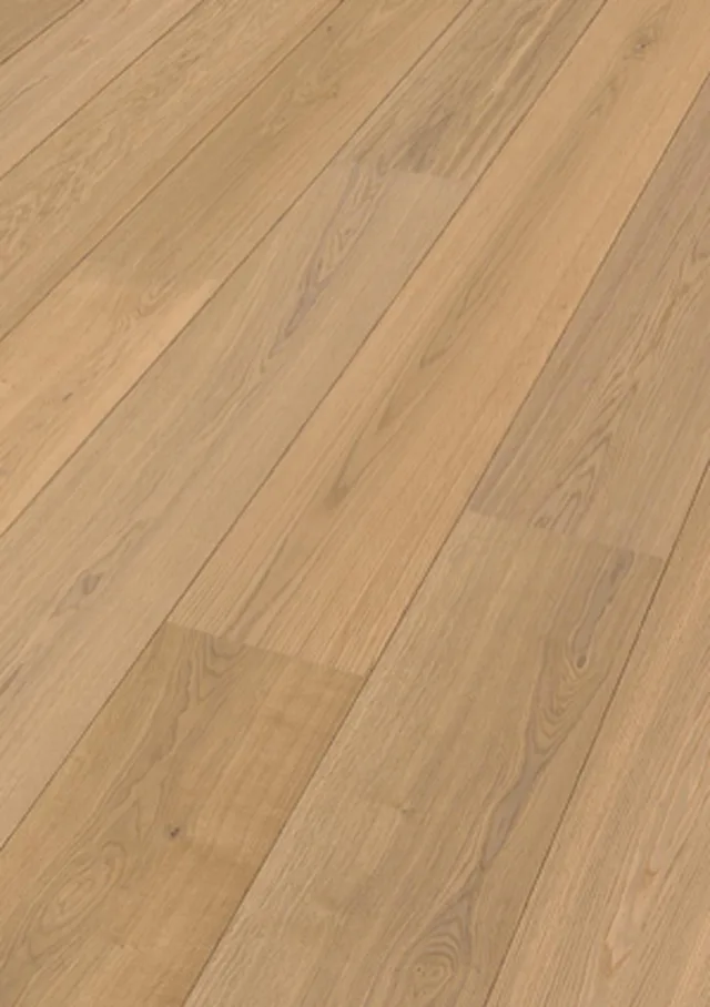 Sol en bois Lindura HD 400 | verni ultra mat Chêne nature clair 8918 | brossé - 2200x 205mm