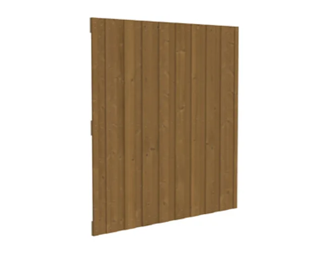 Clôture ENTREE en Pin brun autoclavé "tanwood" 1760x1760 - Ref 132085