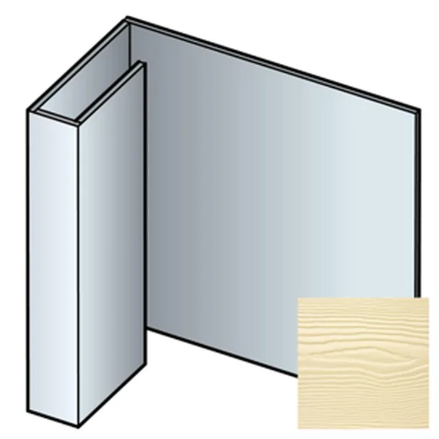 Profil raccordement Sidings Cedral Lap/ profil d'arrêt Sidings Cedral Click 3m C02 Blanc vanille