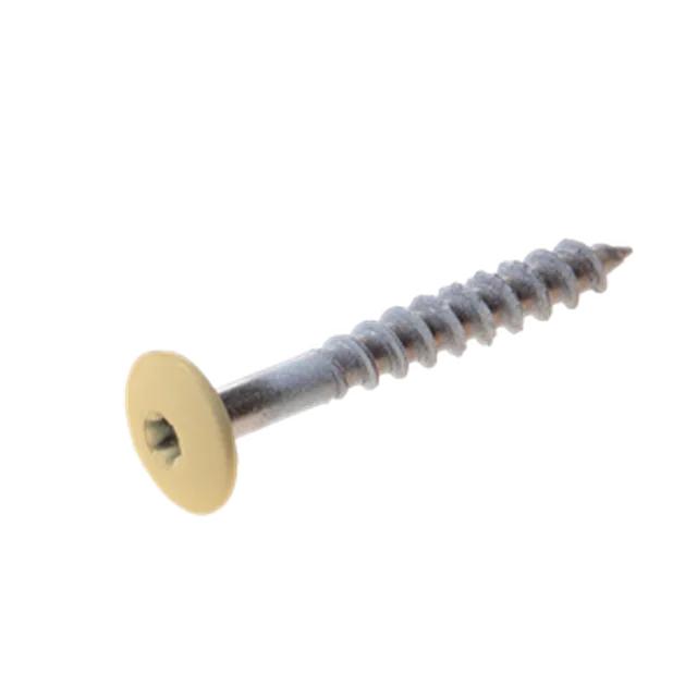 Vis Trespa inox A2 TX20 tête bombée (12 mm) 4,8x38 mm METEON UNI A0512 Champagne (Emb de 100 pces)