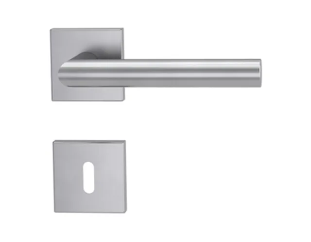 Garniture Lucia Square BB inox mat 21mm EN 1906 KL. 3