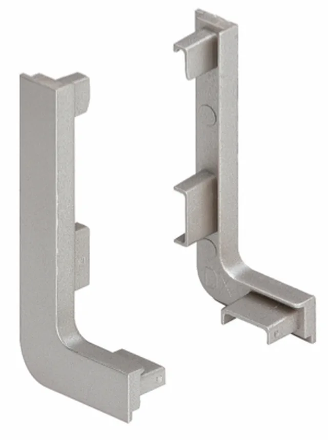 Embout final ouvert pour profil Gola type "L" blanc / paire