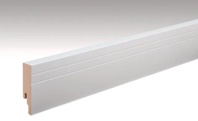 Plinthe /  Profilé 19 PK Blanc uni brillant FD / 2380*80*18mm