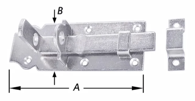 Verrou de bâtiment pr cadenas 140 mm