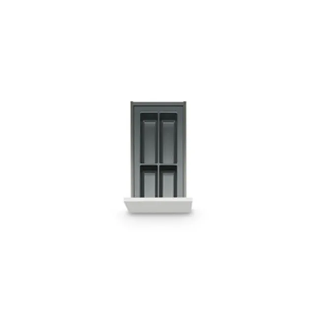 Range-couvert PVC pour Legrabox corps de meuble 300mm (parroi 18mm) prof. 500mm anthracite