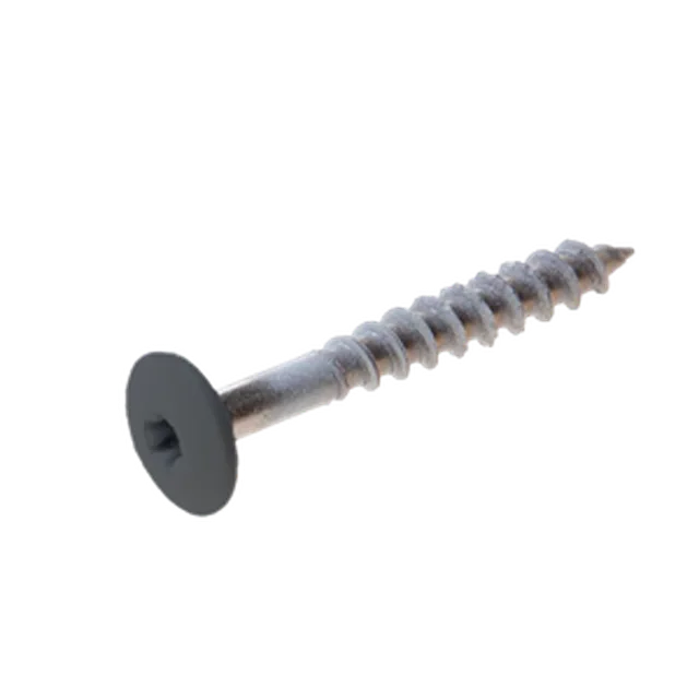 Vis Trespa inox A2 TX20 tête bombée (12 mm) 4,8x38 mm METEON UNI A2170 SteelGrey (Emb de 100 pces)
