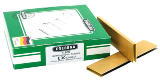Agrafes type E 30 mm galvanisé (Emb de 4 600 pces)