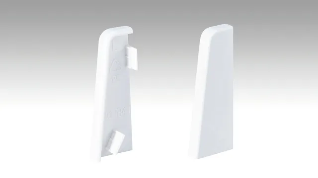 Embout gauche/droit 3PK Blanc - Biemar Bois