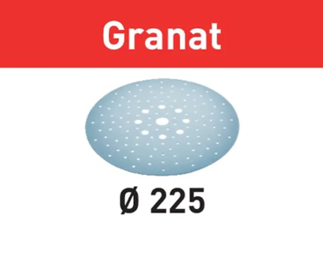 Abrasifs disques Granat STF D225/8 P120 GR (Emb de 25 pces)