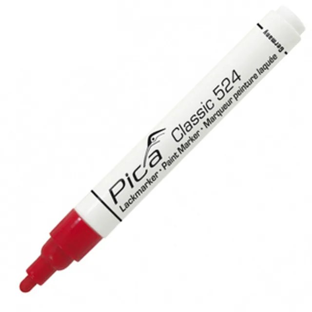 PICA marqueur industriel peinture laquée 2-4mm bout rond rouge