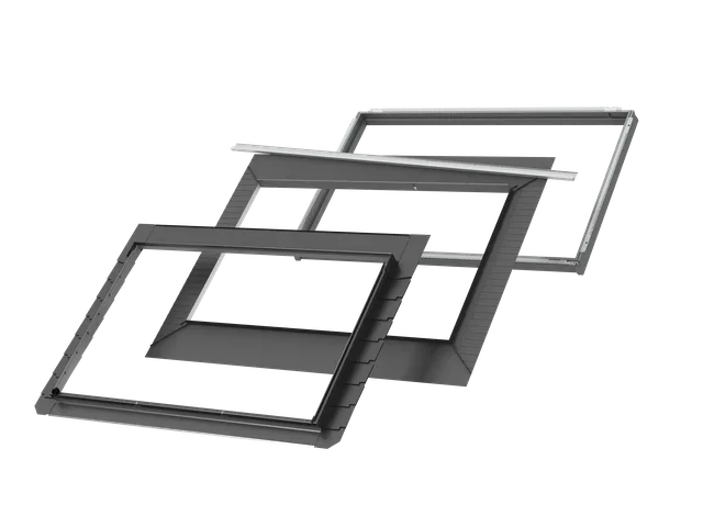 Raccord couverture plate avec cadre isolant EDLS FFKF06 2000