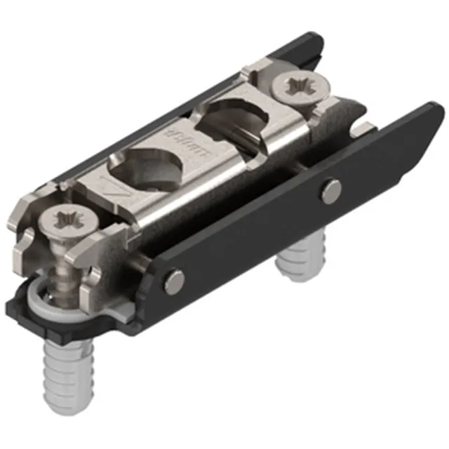 Embase CLIP 177H3130E A=20mm, épaisseur 3mm Expando, finition onyx noir