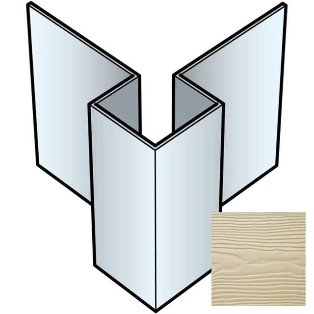 Angle Extérieur Asymétrique Sidings 3m - 03 Gris Brun - Biemar Bois