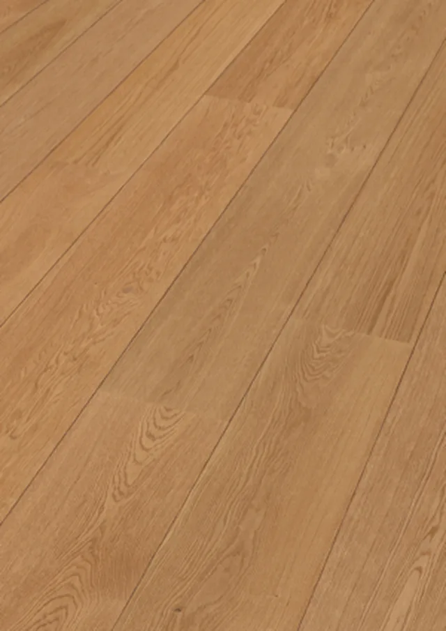 Sol en bois Lindura HD 400 - huilé nature Chêne nature 8907 | brossé - 2600*320*11mm (500213-2600320-08907)