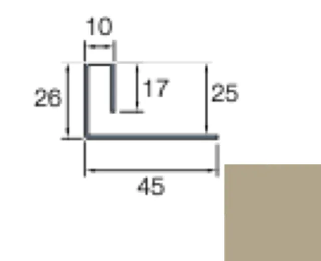 Profil arrêt Sidings Cedral Lap 3m C77 Gris galet