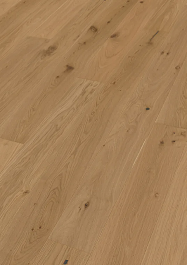 Sol Parquet longlife PD 400 | huilé nature Chêne authentique greige 9029 | brossé 2200*180*13mm