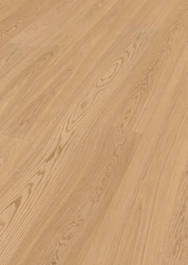Sol en bois HD 100 | verni ultra mat 2200 mm x 210 mm Chêne nature pure 20078 | brossé -2200*210*8mm