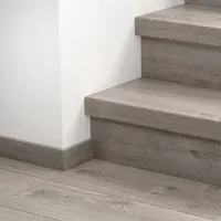 Quick-Step QSVSTRBMP - 40202 : Recouvrement d’escalier en vinyle – Bloom Chêne cosy coton gris 1484x143x54 mm
