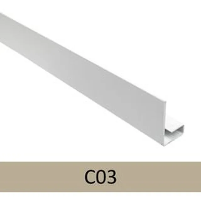 Profil Arrêt Sidings 27mm 3m -03 Gris Brun - Biemar Bois