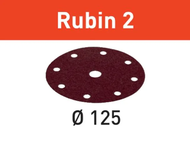 Abrasifs disques Rubin 2 STF D125/8 P220 RU2 (Emb de 10 pces)