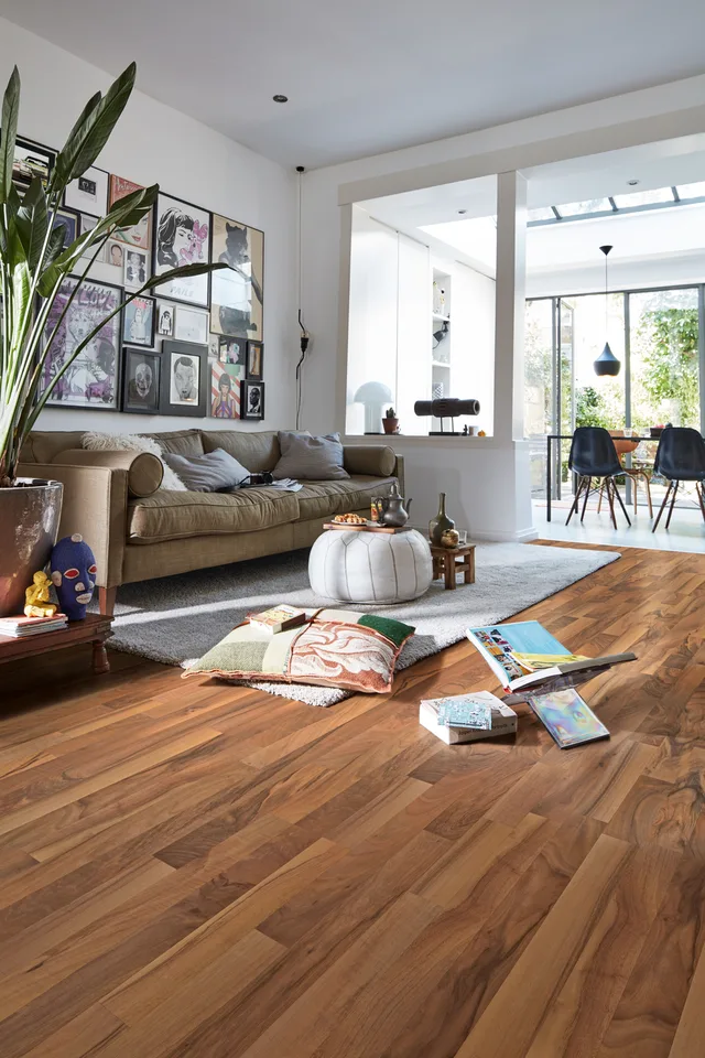 Sol stratifié LC 55 Noyer 211 - Biemar Bois-1