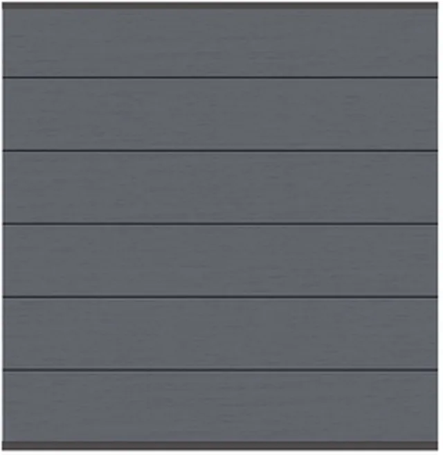 SYSTEM XL Bois Composite Anthracite/Anthracite, Kit panneau 178 x 184 cm