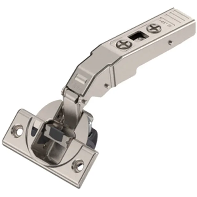 Charnière Clip Top d'angle +45°, 95° Blumotion intégré79B9458 pour porte en appliquetotale avec boîtier à visser avecressort