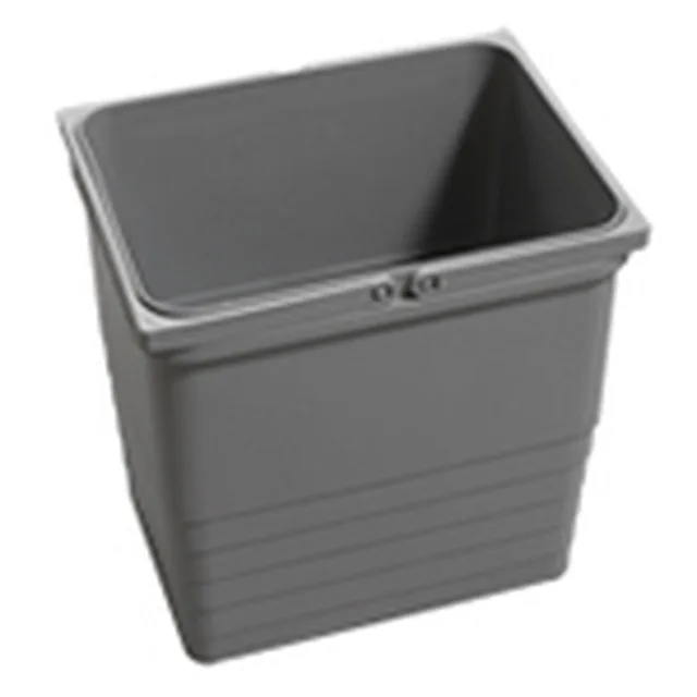 Poubelle 17l gris foncé H: 310mm