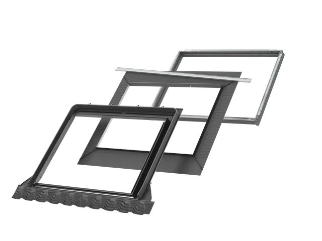 Raccord couverture ondulée avec cadre isolant EDWS FFK06 2000
