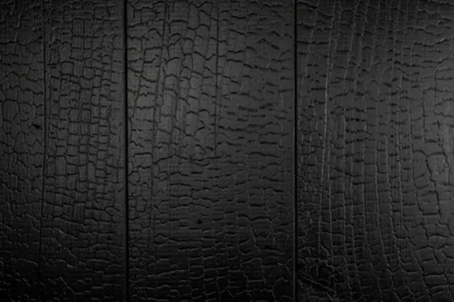 Lambris lames larges intérieur/extérieur C15 Brossé Aspect Peinture Noire Thermo traité AB X*186*20 (Epicéa) - IGNITE