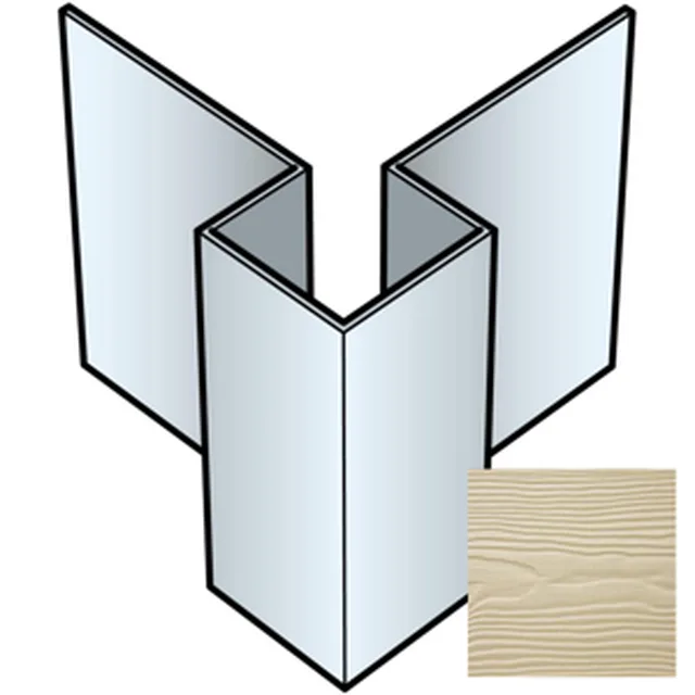 Angle extérieur symétrique Sidings 3m -03 gris brun