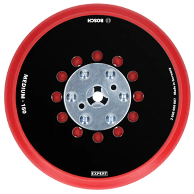 Plateau de ponçage multi-trous mi-dur, 150 mm