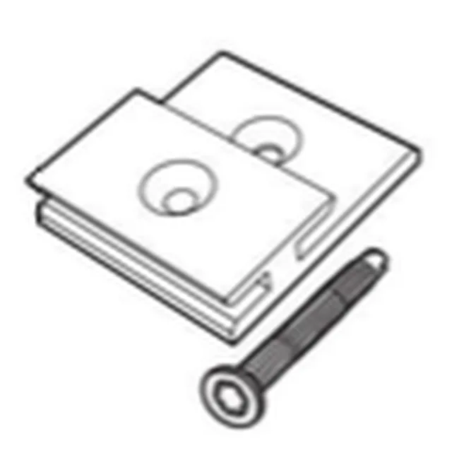 Clips alu universel pour Trespa PURA à emboitement avec vis inox/ bte 200pcs