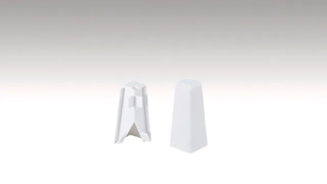Angle extérieur conçu pour les plinthes 3PK Blanc 2001
