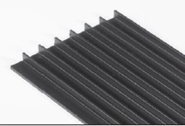 Profil de ventilation pvc noir 70x3000mm