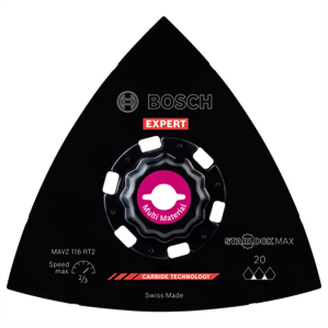 Plateau de ponçage Starlock Max Expert MAVZ 116 RT2 CT, MultiMaterial D = 116 (emb 1 pce)