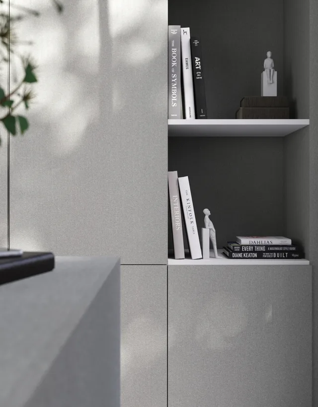 Mélaminé Unilin 18mm Weave slate grey-Design 3 - Biemar Bois-3
