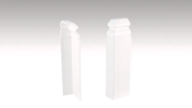 Embout gauche/droit conçu pour les plinthes 13PK Blanc 2001