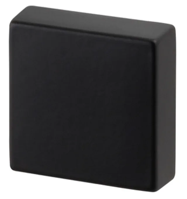 Bouton carre zmc noir 30*30*24 mm