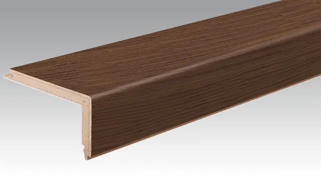 Parquet Profilé L Noyer d'Amérique Animé 9009 Brossé 15/40mm - Biemar Bois