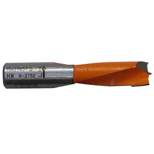 Mèche widia 10x57mm gauche (rouge)