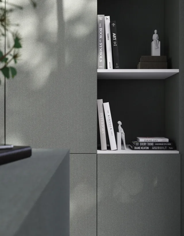 Mélaminé Unilin 18mm Weave moss grey - Biemar Bois-3