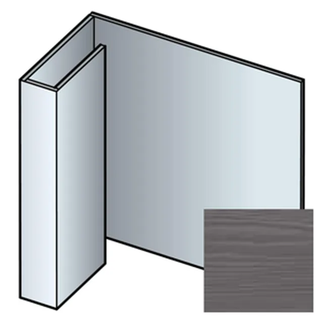 Profil raccordement / profil d'arrêt Sidings click 3m -054 gris souris